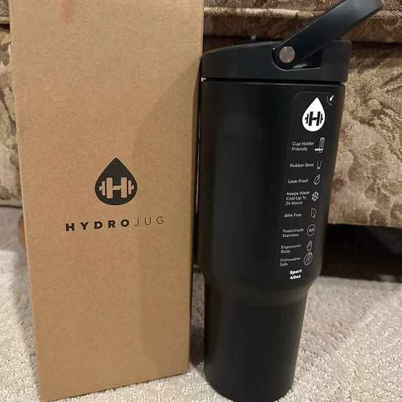 HydroJug Black Sport Bottle - Picture 7 of 7